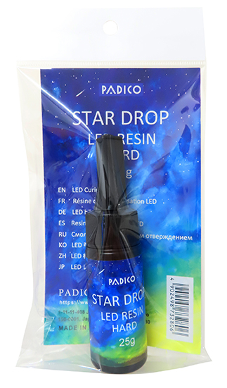 LED Curing Resin "Star Drop" Hard 25g EN label (30gr Now!) - Click Image to Close